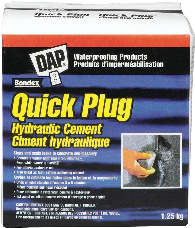 Quick Plug Hydraulic And Anchoring Cement 1.25 Kilograms - Gray