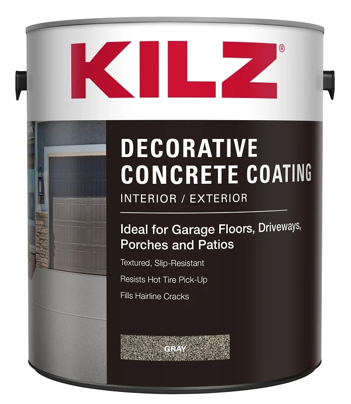 Decorative Concrete Coating In Grey - 1 Gallon For Interior And Exterior Use