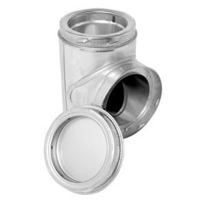 Supervent 6 Inch Insulated Pipe Tee With Twist-lock Cap