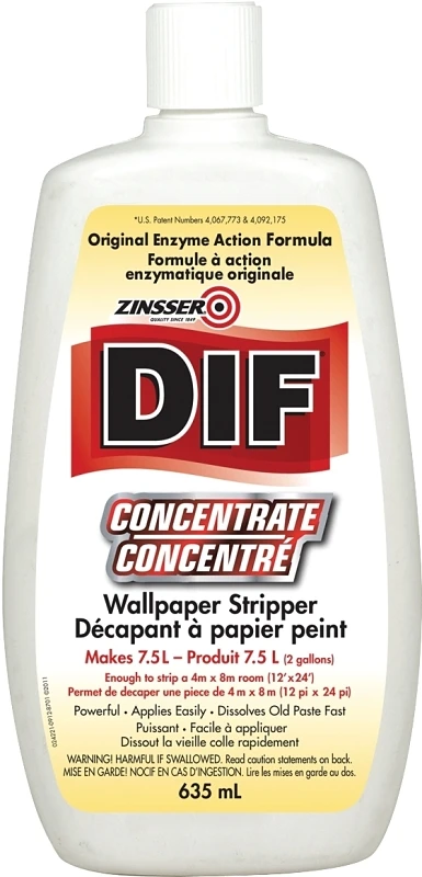 Dif Liquid Concentrate Wallpaper Stripper 635 Milliliters For Easy Removal