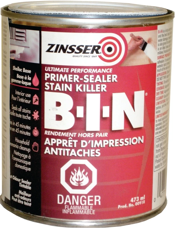B-i-n Shellac-based Primer Sealer 473 Milliliters For Stain Blocking