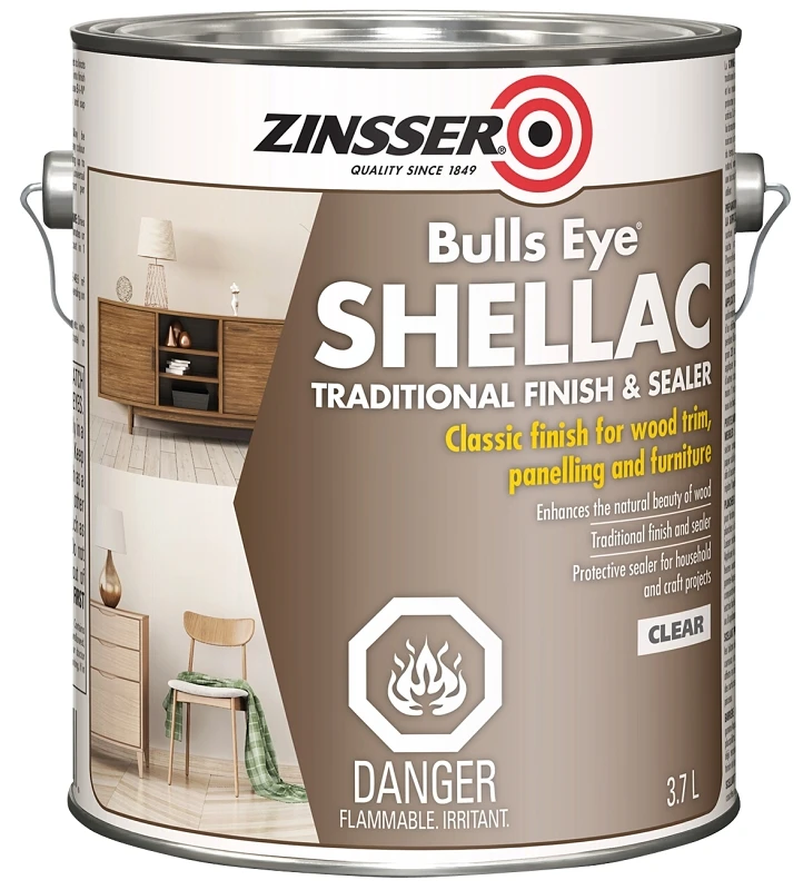 Bulls Eye Shellac Sealer Finish Clear 3.7 Liters For Wood Projects