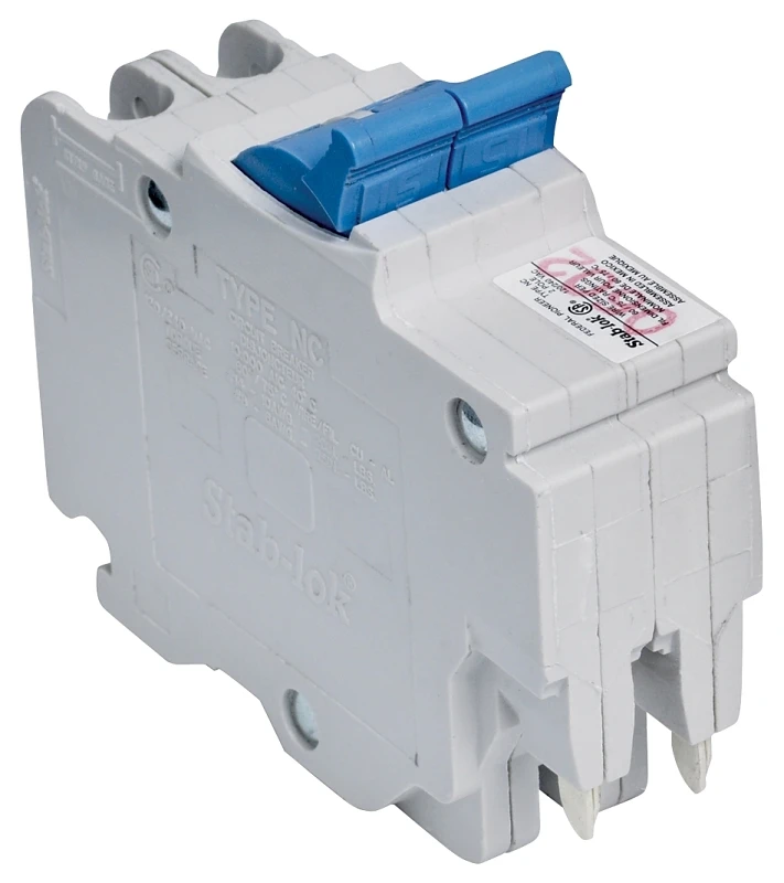 Stab-lok 15 Amp Mini Circuit Breaker, 2 Pole, 120/240 Vac, 10 Ka Interrupt