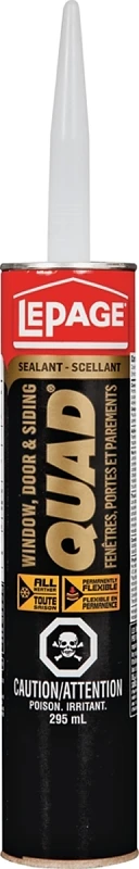 Quad Voc 295ml Low Voc Sealant For Windows, Doors, And Siding Installation