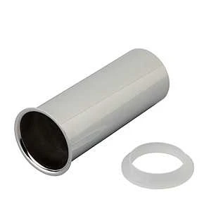 M-line Flanged Tailpiece, Chrome, 1-1/2" Diameter X 6" Length