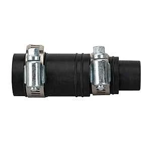 M-line Disposal Connector With 2 Metal Clamps - Black