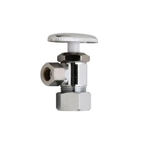 M-line Angled Shut-off Valve 3/8 X 5/8 Inch Chrome Plated Brass