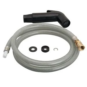 M-line 48 Inch Spray Hose Assembly With Black Spray Head And Adapters