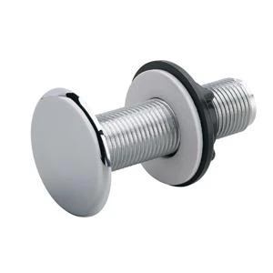M-line Hole Cover, 1-3/4 Inch Chrome Plated Steel With Locknut And Washer