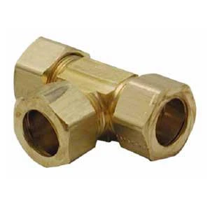 M-line 5/8 Inch Brass Compression Tee Pipe Fitting