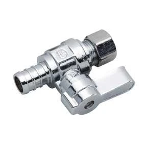 M-line Angled Ball Shut-off Valve 3/8 X 1/2 In Compression X Pex Connection