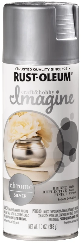 Chrome Silver Paint Spray 10 Ounce For Reflective Finishes