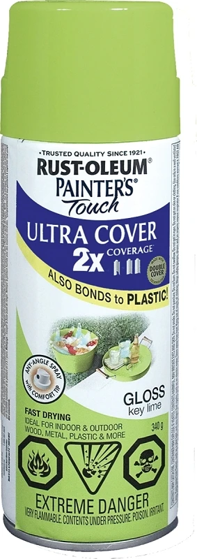 Key Lime Paint Spray 340g - Any-angle Comfort Tip Technology