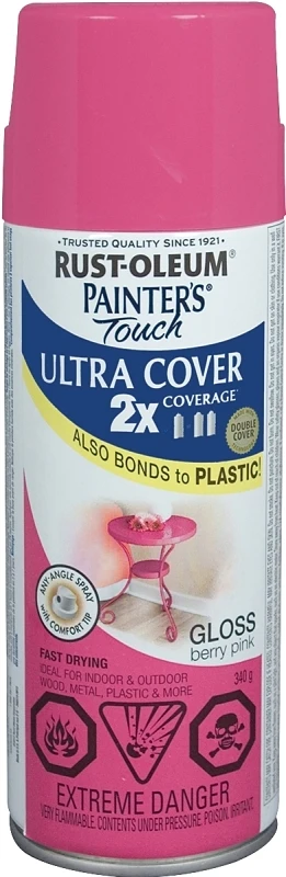 Paint Spray Glo Berry Pink 340g - Any-angle Spray Technology
