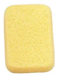 Professional Grouting Sponge, 8 In L X 5 In W X 2 In Thick, Foam Rubber