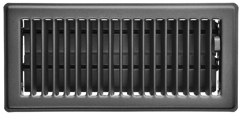 Rg0152 Steel Floor Register, Slate Gray, Powder-coated, 10 In X 2-1/4 In
