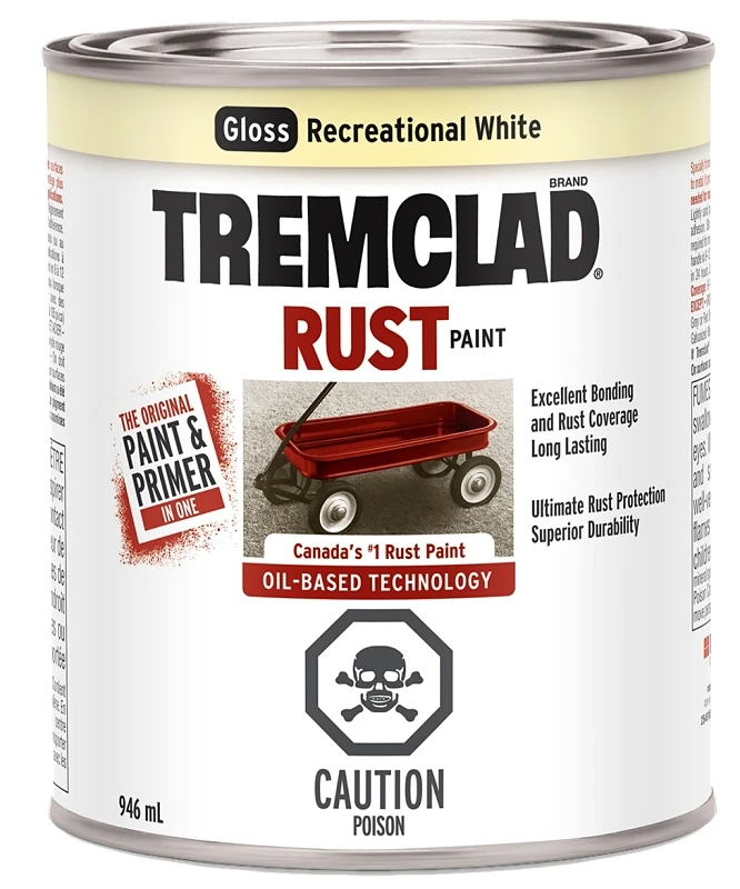 Tremclad Oil-based Rust Inhibiting Paint, Interior/exterior, White, 1 Quart