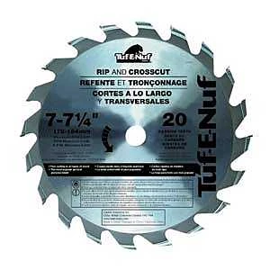7-1/4 Inch Carbide Framing And Decking Saw Blade With 24 Teeth