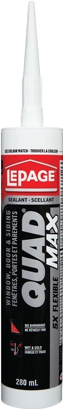 Quad Max 280ml Black Siding And Window Sealant