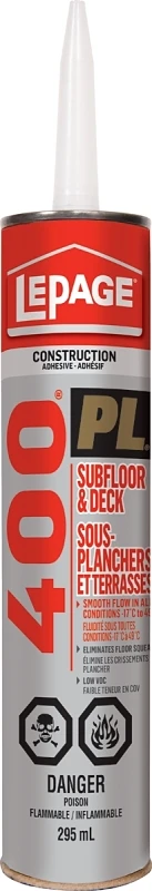 Pl 400 Adhesive Subfloor 295ml - Heavy-duty Premium Quality For Structural Projects