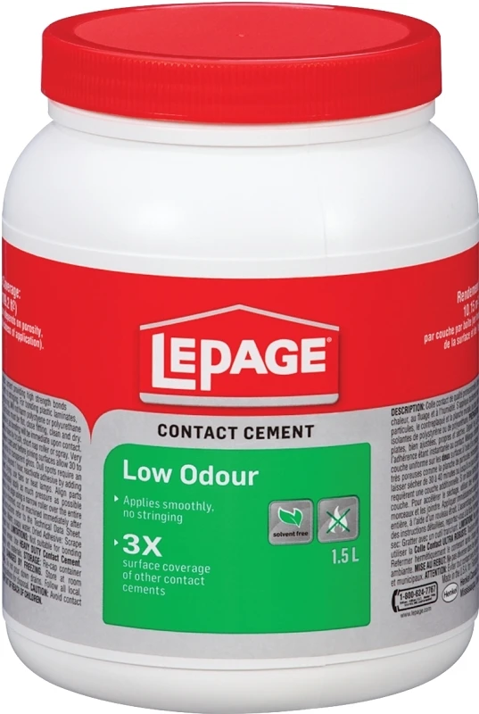 Low-odor Water-based Contact Cement 1.5l Green - Strong Adhesive For Various Applications