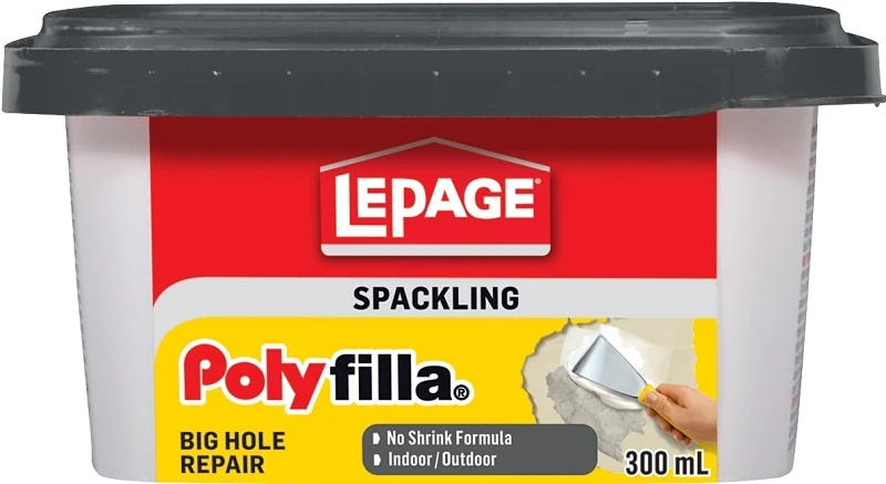 Polyfilla 300ml White Interior/exterior Spackling For Big Hole Repair
