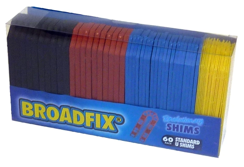 U-shims Standard Assortment 60 Piece Set For Leveling And Spacing
