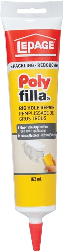 Polyfilla 162ml White Interior/exterior Spackling For Big Hole Repair