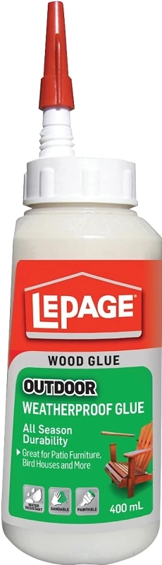 Outdoor Weatherproof Wood Glue 400ml - High Strength, Transparent Adhesive