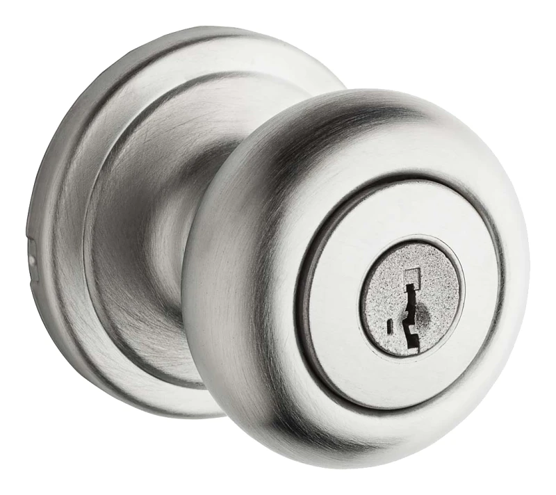 Lckset Troy Knob Entry Set Satin Chrome Finish Model 9ga5310-049