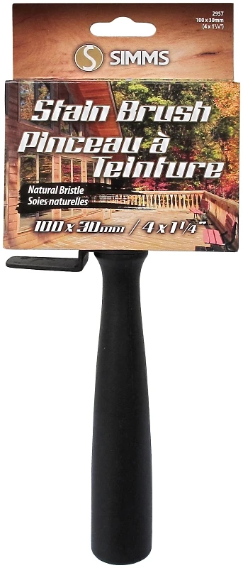 100mm Extra Thick Paint Brush With Plastic Handle And Threaded Grip