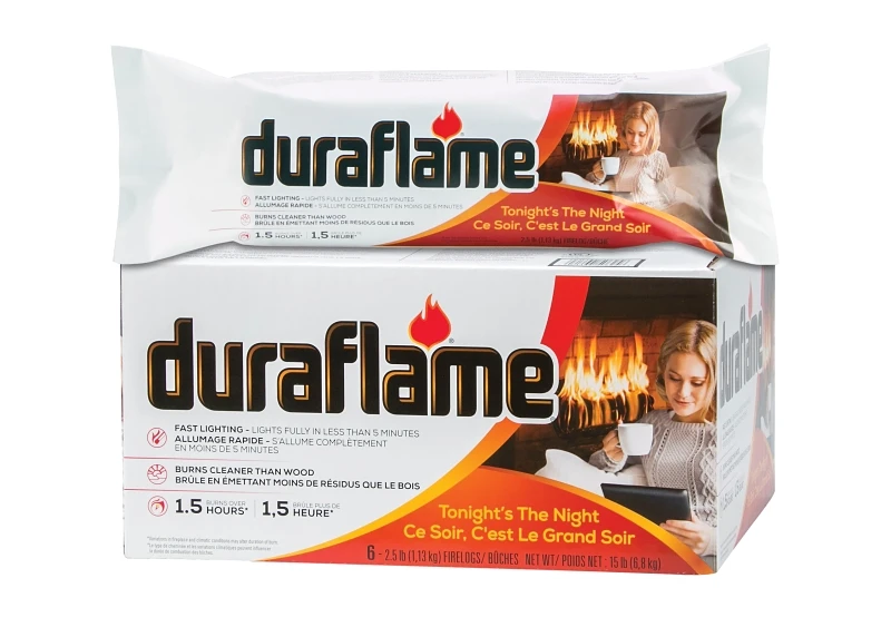 4184n 6-pack 3 Pounds Each Wax Logs For Fireplaces And Campfires