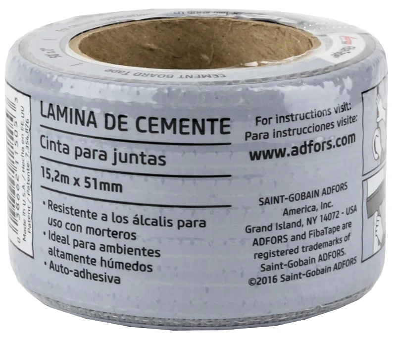 Fibatape Self-adhesive Cement Board Tape 2 Inch X 50 Feet Gray