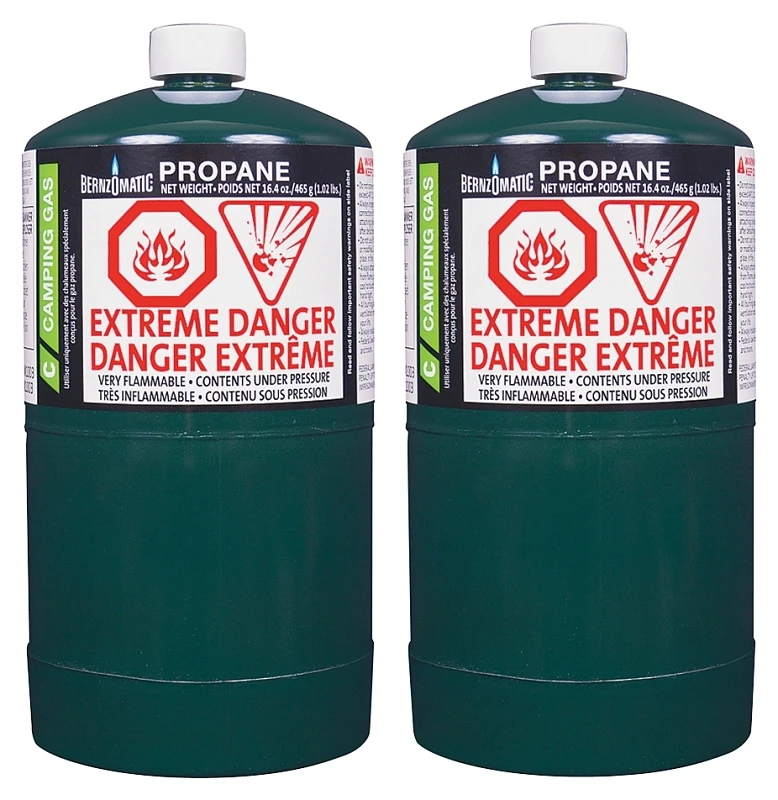 332774 16.4 Oz Propane Camping Fuel Cylinder For Outdoor Cooking