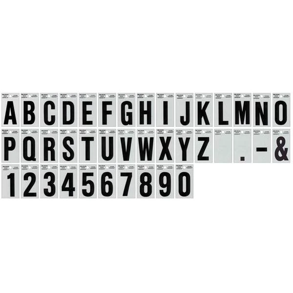 2 Inch Mylar Reflective Letters And Numbers For Enhanced Visibility