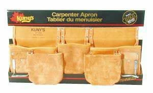 Carpenter's Apron With 11 Pockets In Tan Leather - Model Ap630