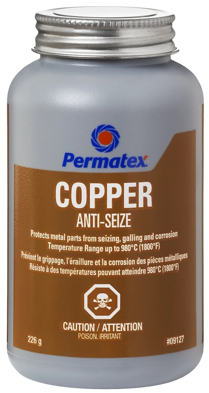 09127 Copper Anti-seize Lubricant, 8 Oz Bottle, High Temperature Paste