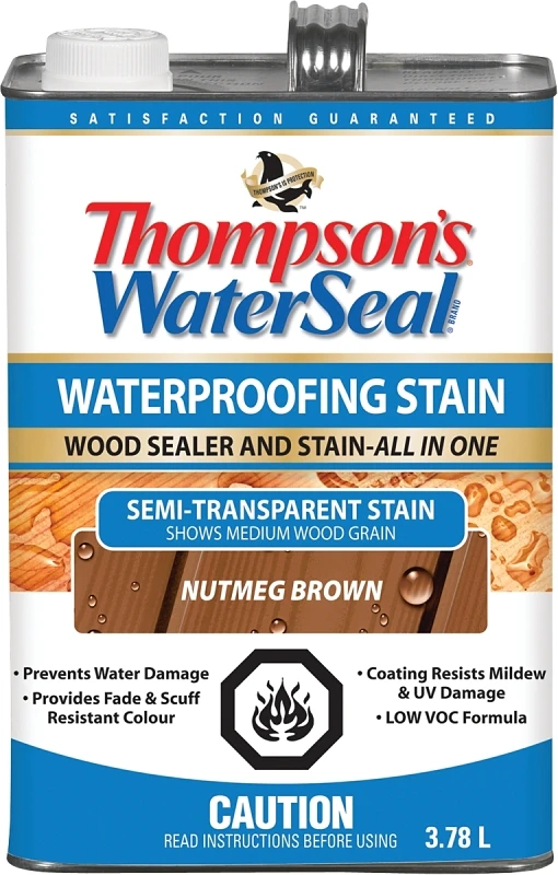 Waterseal 3.78l Natural Brown Exterior Wood Stain And Sealer