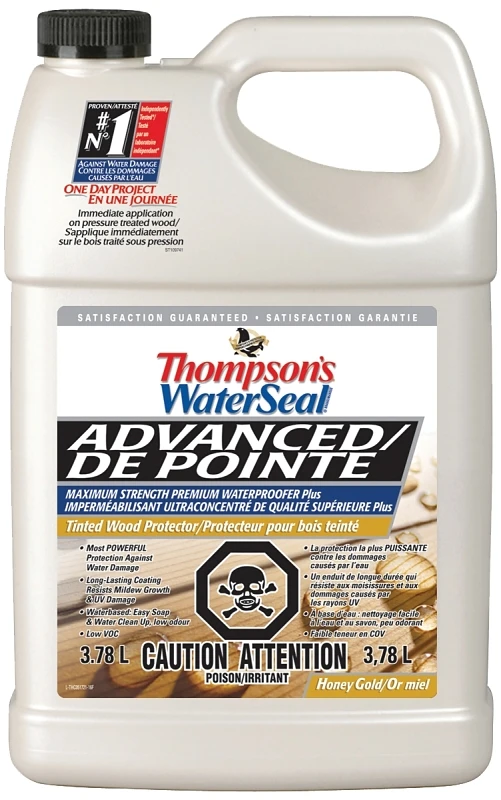 Waterseal Wood Protector 3.78l Honey Gold - Mildew & Uv Resistant