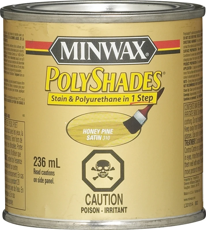 Polyshades Satin Honey Pine Stain And Polyurethane 1 Quart