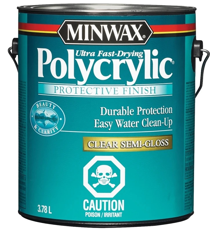 Polycrylic Protective Finish 3.78 Liters Semi-gloss Topcoat