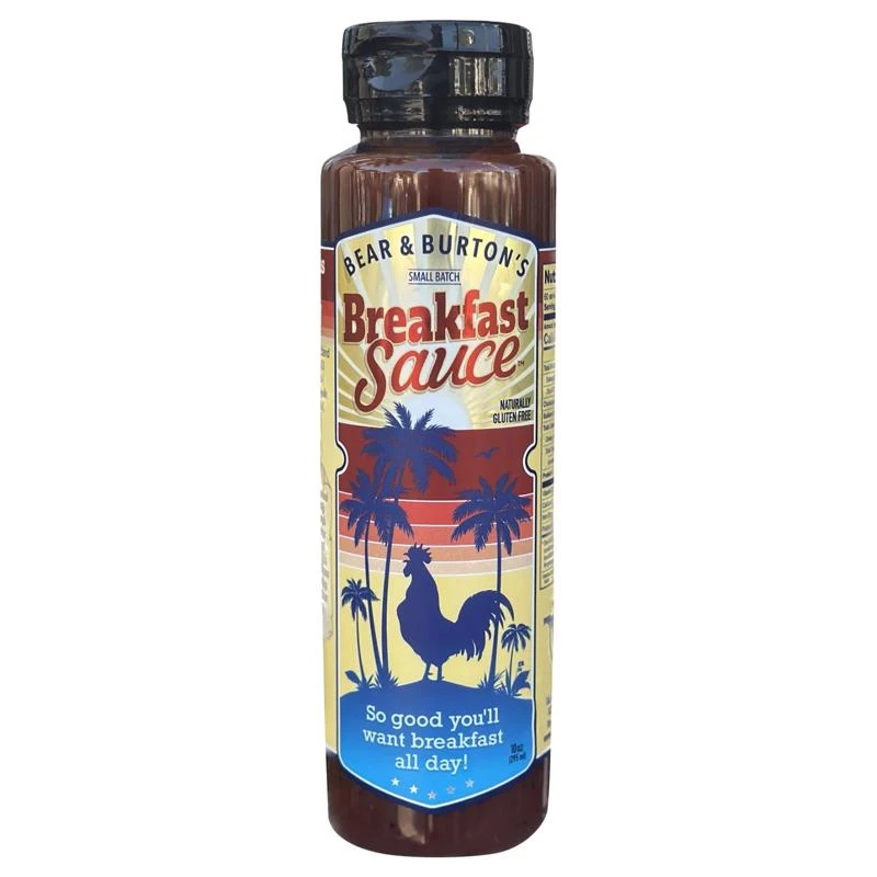 Bear & Burton's Breakfast Sauce 12 Oz Bottle - Flavorful Hot Sauce