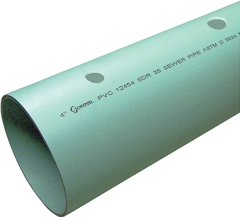 4" X 10' Pvc Sdr35 Perforated Sewer Pipe - Model 77743