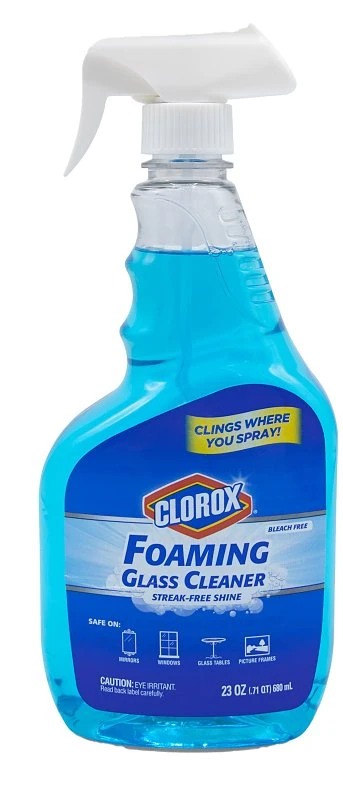 23 Oz Foam Glass Cleaner Spray Bottle For Mirrors, Windows, And Glass Surfaces