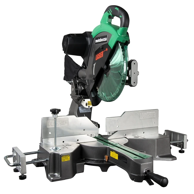 15 Amp 12 Inch Dual Bevel Compound Miter Saw With Laser Guide