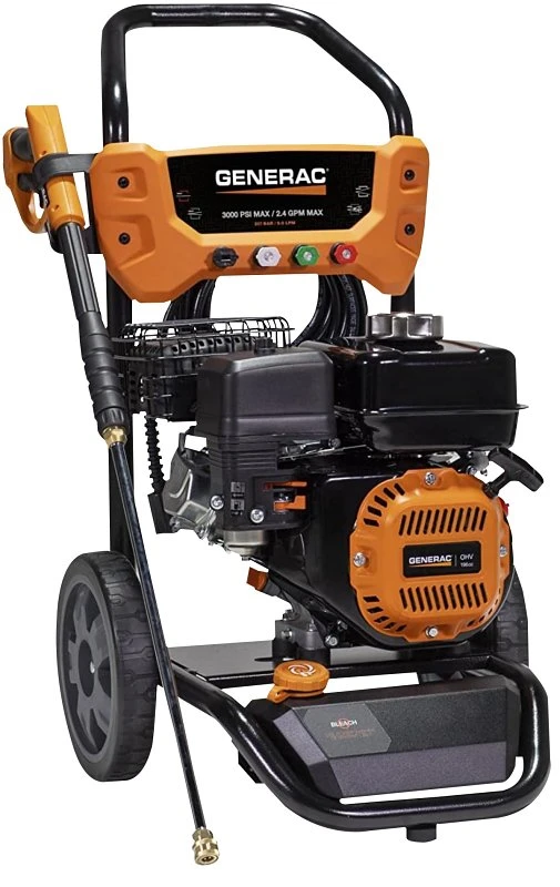 3000 Psi Gas Pressure Washer With 2.4 Gpm Flow Rate And 196 Cc Engine