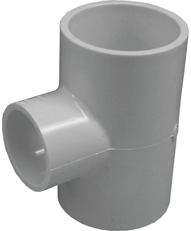2" X 2" X 1" Pvc Slip Tee Fitting For Plumbing