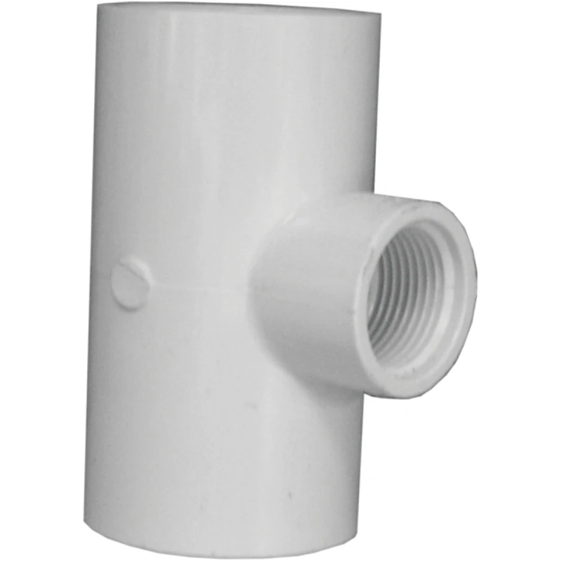 Pvc Tee Fitting 1-1/2 Inch Slip X 1-1/2 Inch Slip X 1 Inch Fip