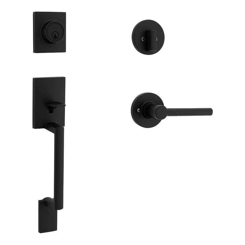 Safe Lock And Handle Door Set In Bright/rubbed Bronze Finish