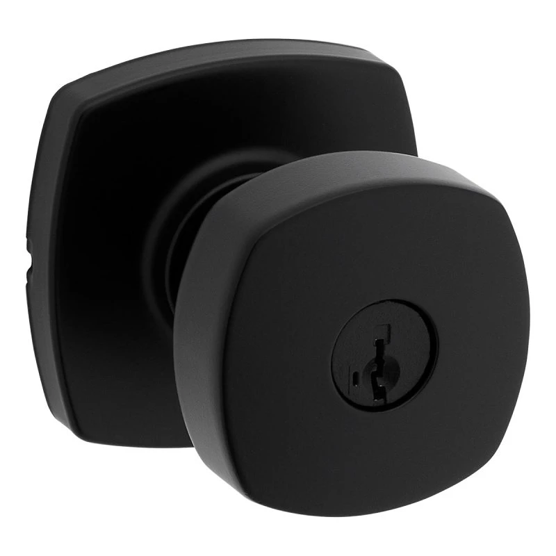 Prague Matte Black Entry Door Knob - Model 9ga5310-212